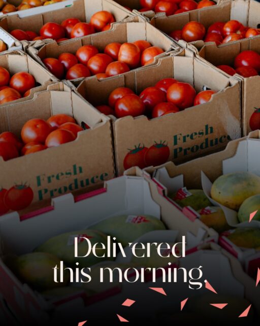 Daily deliveries from local farms. Only the best gets picked 🍅🍅🍅